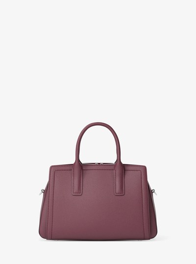 Laila Small Leather Satchel in OXBLOOD | Michael Kors