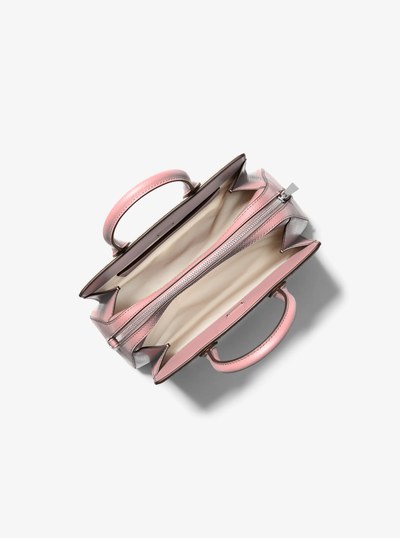 Laila Small Leather Satchel in SMOKEY ROSE | Michael Kors