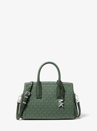 Petit sac &agrave; main Laila en cuir &agrave; logo Signature