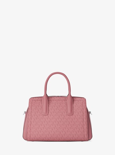 Laila Small Signature Logo Satchel in ROSEWOOD | Michael Kors