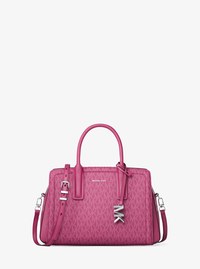 Bolso satchel Laila peque&ntilde;o con logotipo exclusivo