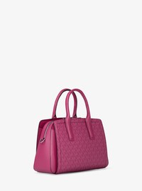Bolso satchel Laila peque&ntilde;o con logotipo exclusivo