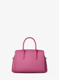 Bolso satchel Laila peque&ntilde;o con logotipo exclusivo
