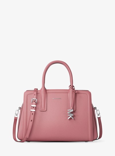 Laila Medium Leather Satchel in ROSEWOOD | Michael Kors