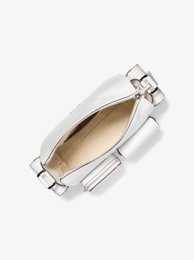 Dakota Medium Leather Shoulder Bag in OPTIC WHITE | Michael Kors