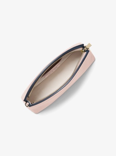 Athena Small Leather Convertible Clutch in SOFT PINK | Michael Kors