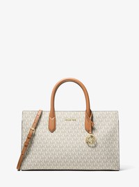 Bolso satchel Scarlett mediano con logotipo exclusivo