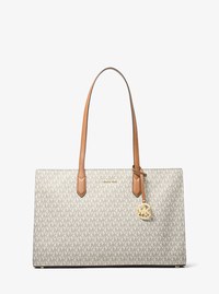 Scarlett Medium Signature Logo Tote Bag