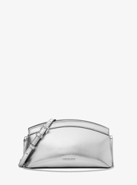 Bolso de mano Athena peque&ntilde;o convertible de piel metalizada
