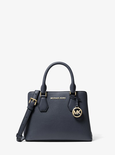 Camille Small Pebbled Leather Satchel