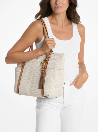 Sullivan Large Logo Top-Zip Tote Bag