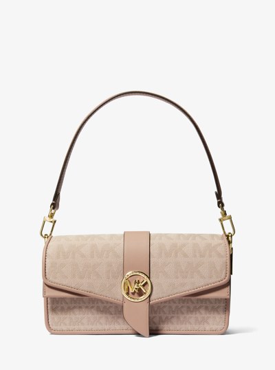 Greenwich Medium Logo Jacquard Shoulder Bag