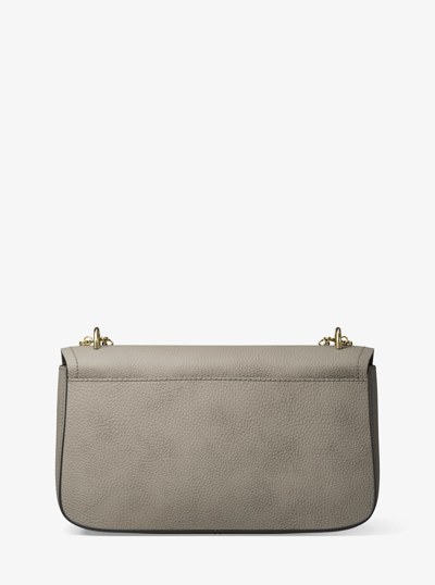 Tribeca Large Nubuck Leather Shoulder Bag in BIRCH | Michael Kors