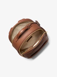 Sac &agrave; dos Sable de taille moyenne en cuir grain&eacute;