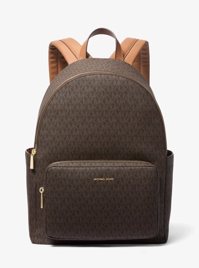 Tanner Large Signature Logo Backpack in BRN/ACORN | Michael Kors