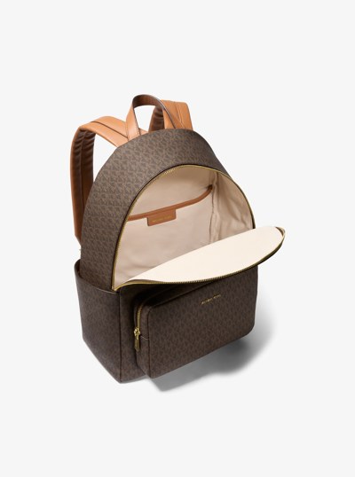 Tanner Large Signature Logo Backpack in BRN/ACORN | Michael Kors