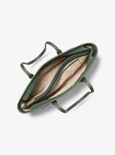 Jet Set Medium Saffiano Leather Top-Zip Tote Bag
