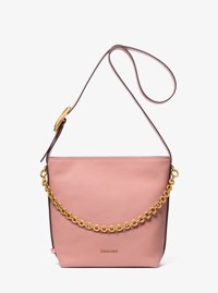 Bolso tote Nolita estilo bombonera peque&ntilde;o de piel granulada