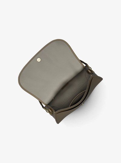 Bolso messenger Holmes mediano convertible de piel granulada in LODEN | Michael Kors