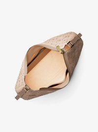 Nolita Medium Whipstitched Logo Leather Shoulder Bag