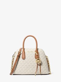 Freddie Medium Signature Logo Dome Satchel