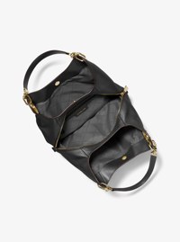 Lillie Large Pebbled Leather Shoulder Bag