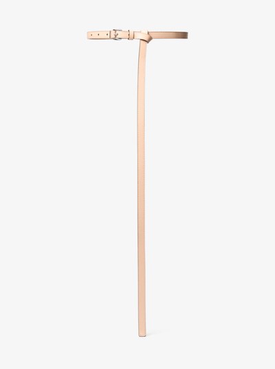 Carolyn Leather Belt in SHELL | Michael Kors