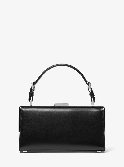 Gwyneth Leather Shoulder Bag in BLACK | Michael Kors