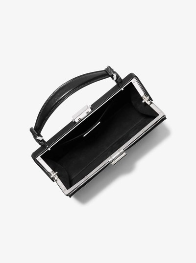 Gwyneth Leather Shoulder Bag in BLACK | Michael Kors
