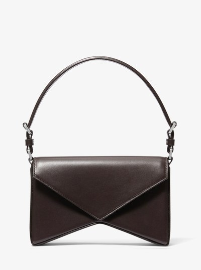 Manhatta Medium Leather Bag in CHOCOLATE | Michael Kors