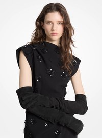 Suede Opera Gloves