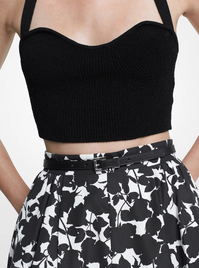 Leather Waist Belt in BLACK | Michael Kors