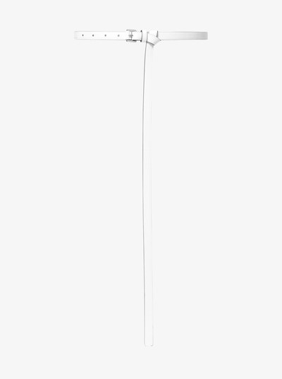 Carolyn Leather Belt in OPTIC WHITE | Michael Kors