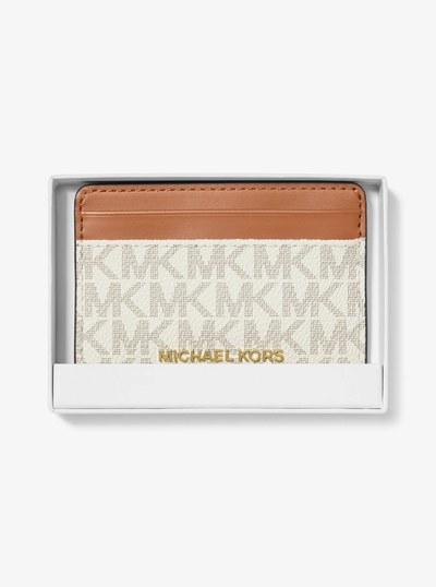 Logo Card Case in VANILLA | Michael Kors
