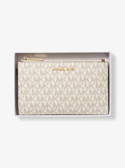 Jet Set Logo Smartphone Wallet in VANILLA | Michael Kors
