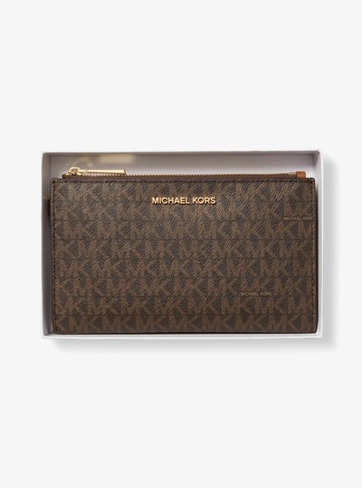 Portefeuille Adele &agrave; logo pour t&eacute;l&eacute;phone intelligent in BRUN | Michael Kors