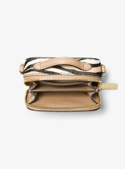 Estelle Micro Tiger Print Calf Hair Crossbody Bag