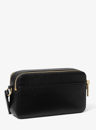 Jet Set Small Pebbled Leather Double-Zip Camera Bag