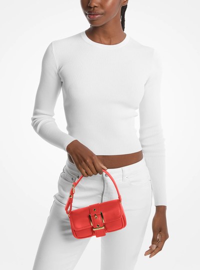 Colby Extra-Small Leather Shoulder Bag in BURNT SIENNA | Michael Kors