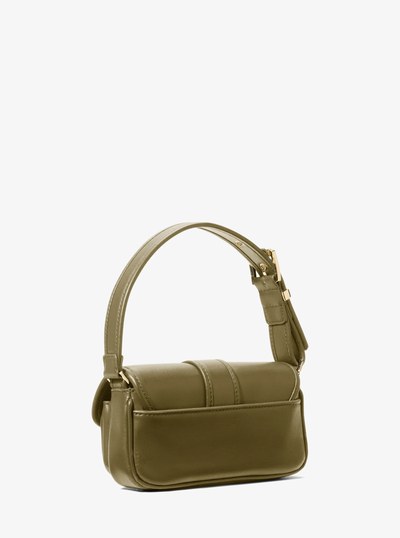 Colby Extra-Small Leather Shoulder Bag in SAFARI GREEN | Michael Kors