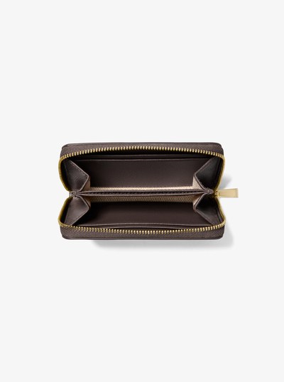 Jet Set Small Leather Wallet in CHOCOLATE | Michael Kors