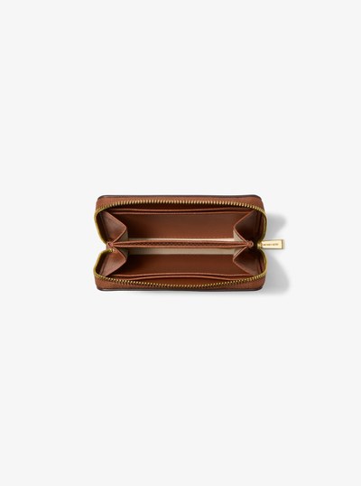 Jet Set Small Leather Wallet in LUGGAGE | Michael Kors
