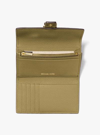 Nolita Medium Pebbled Leather Tri-Fold Wallet