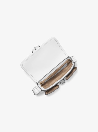 Colby Extra-Small Leather Shoulder Bag in OPTIC WHITE | Michael Kors