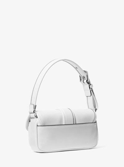 Colby Extra-Small Leather Shoulder Bag in OPTIC WHITE | Michael Kors