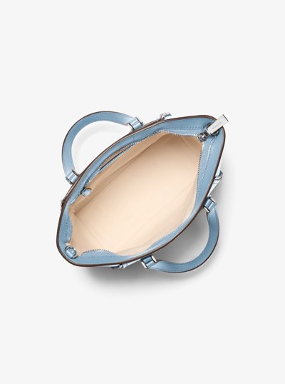 Taryn Small Leather Convertible Crossbody Bag in CHAMBRAY | Michael Kors