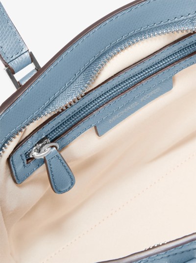 Taryn Small Leather Convertible Crossbody Bag in CHAMBRAY | Michael Kors