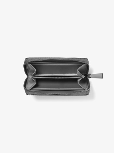 Jet Set Small Metallic Quilted Leather Wallet