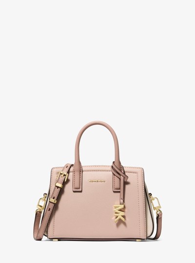Laila Extra-Small Pebbled Leather Crossbody Bag in SFP/LTCR/FWN | Michael Kors