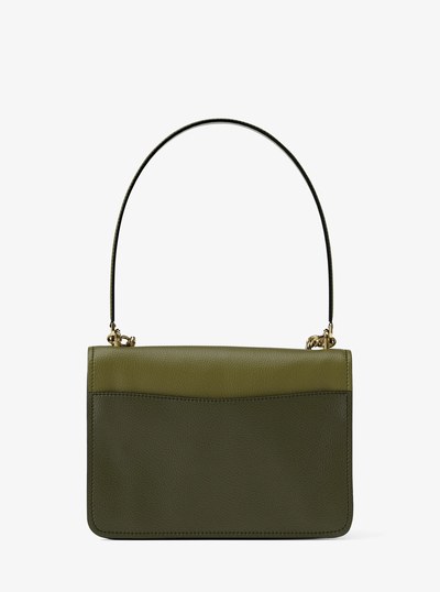 Claire Small Color-Block Leather Crossbody Bag in PSTACHIO MLT | Michael Kors